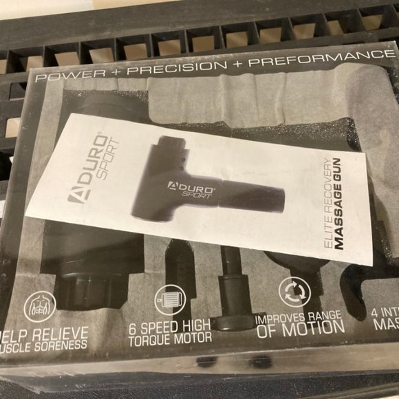 Aduro Elite Recovery Massage Gun Deep Tissue Handheld Massager - Black - Picture 4 of 6